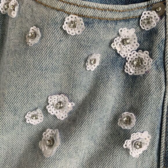 Juicy Couture High Rise Embellished Skinny Jean - Picture 4 of 6